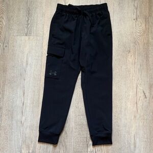 Boys Under Armour Black Cargo Jogger Pants